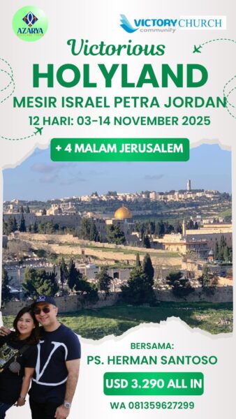 GROUP VCC SURABAYA (12 HARI - 4 MALAM JERUSALEM)